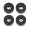 4907 M4 AH - Bustina con set di 4 piedi in gomma 38 x 15 mm