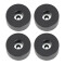 4909 M4 AH - Bustina con set di 4 piedi in gomma 38 x 20 mm