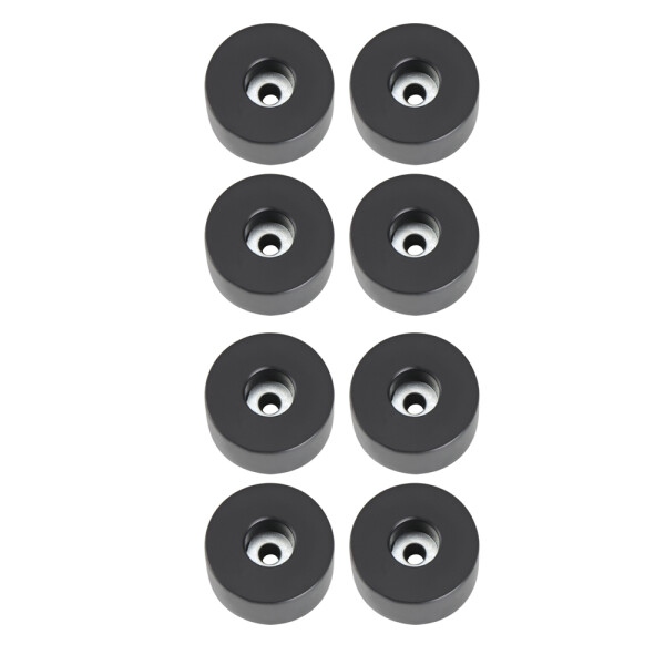 4909 M8 AH - Bustina con set di 8 piedi in gomma 38 x 20 mm
