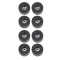 4909 M8 AH - Bustina con set di 8 piedi in gomma 38 x 20 mm