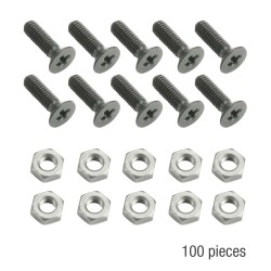Adam Hall 19" Parts 5420 BLK M100 AH - Bag of 100...