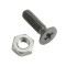Adam Hall 19" Parts 5420 BLK M100 AH - 100er Set Kreuzschlitzschraube M3 x 10 schwarz mit Mutter für XLR Buchsen im Beutel