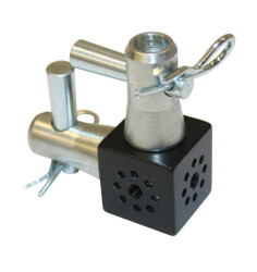 F14 Cube stage black incl. 2 half conical conector
