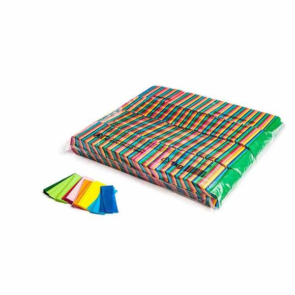 Slowfall confetti rectangles 55x17mm - Multicolour 1kg