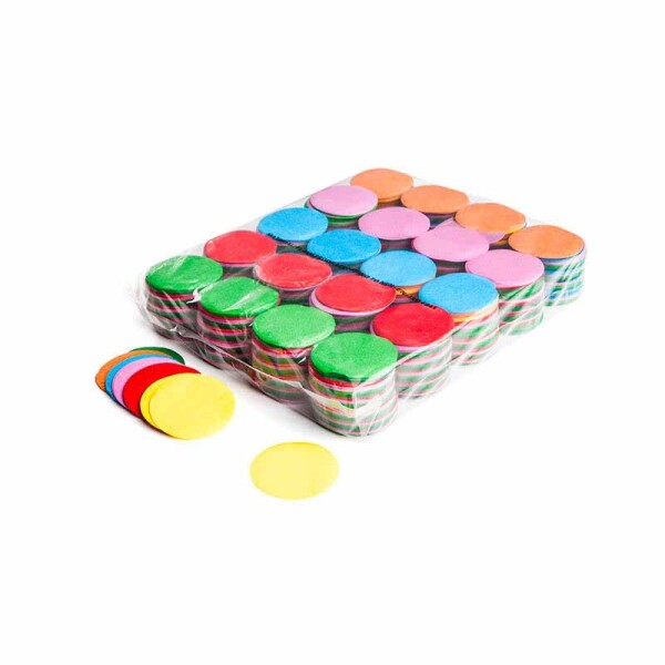 Slowfall confetti rounds Ø 55mm - Multicolour
