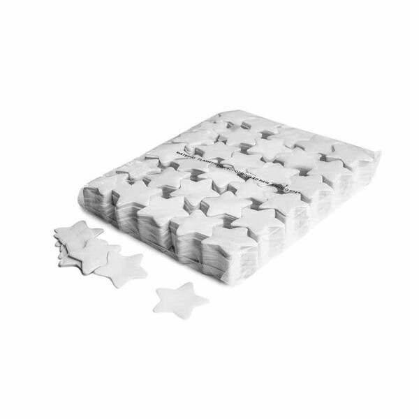 Slowfall confetti stars Ø 55mm - White