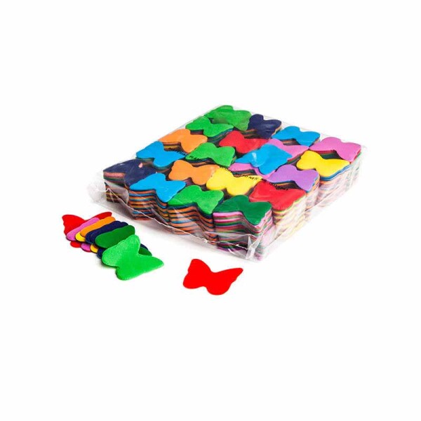 Slowfall confetti butterflies Ø 55mm - Multicolour