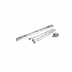 Metallic streamers 5m x 0.85cm - Silver