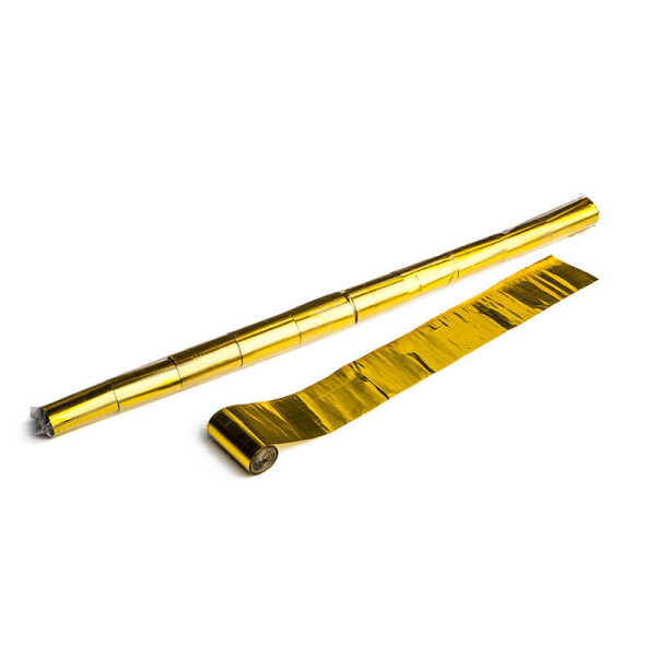 Metallic streamers 10m x 5cm - Gold