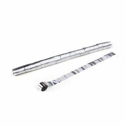 Metallic Stadium Streamers 20m x 2.5cm - Silver