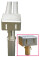 Tap adapter for double curtain point