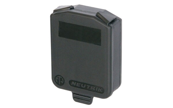 D-size hinged cover IP42 Black