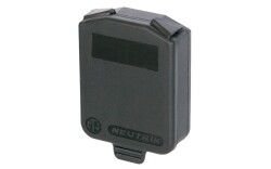 D-size hinged cover IP42 Black