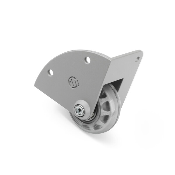 37600 S - Roulette dangle 48 mm Fixation alu moulé sous pression