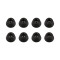 4901 M8 AH - Bustina con set di 8 piedi in gomma 30 x 15 mm