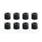 4913 M8 AH - Lot de 8 Pied caoutchouc 38 x 33 mm en sachet