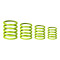 RP 5555 GRN 1 - Universal Ring Pack, Sheen Green