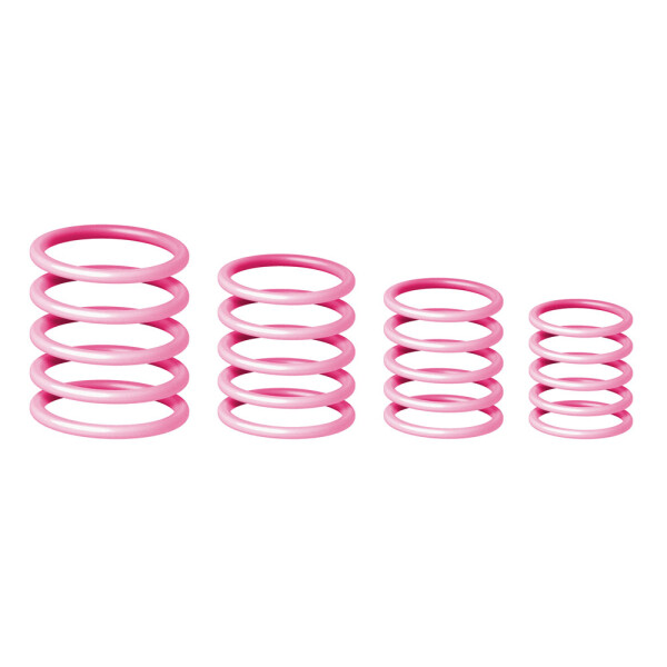 RP 5555 PNK 1 - Jeu de bagues universelles , Misty Rose Pink