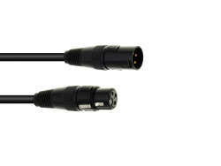 DMX cable XLR 3pin 15m bk