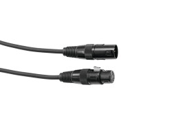 DMX cable XLR 5pin 1m bk
