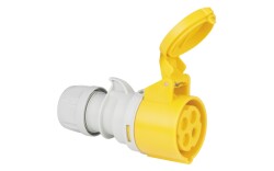 CEE 16A 110V 4p Plug Female Yellow IP44