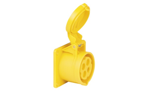 CEE 16A 110V 4p Socket Female Yellow IP44