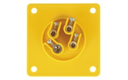 CEE 16A 110V 4p Socket Female Yellow IP44