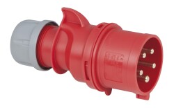 CEE 32A 400V 5p Plug Male Red IP44