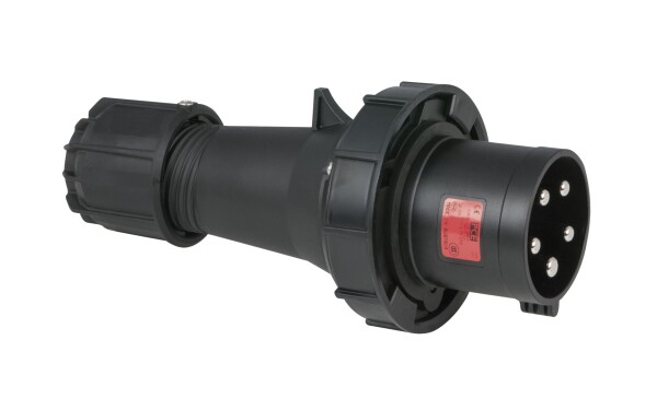 CEE 63A 400V 5p Plug Male Black IP67
