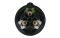 CEE 16A 240V 3p Plug Female Black Turbo Twist IP44