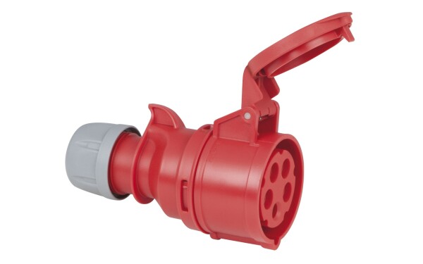 CEE 16A 400V 5p Plug Female Red IP44