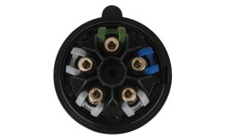 CEE 16A 400V 5p Plug Female Black Turbo