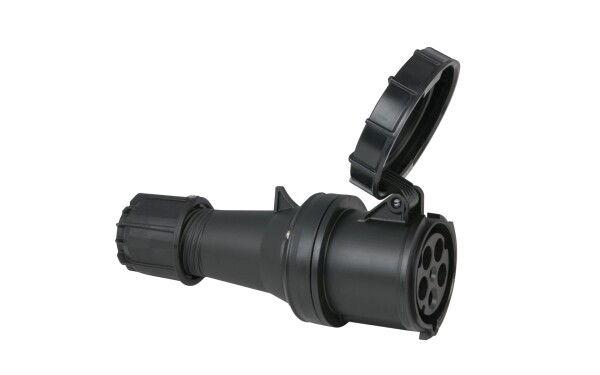 CEE 63A 400V 5p Plug Female Black IP67