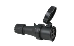 CEE 63A 400V 5p Plug Female Black IP67