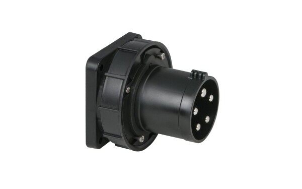 CEE 63A 400V 5p Socket Male Black IP67