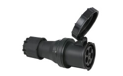 CEE 125A 400V 5p Plug Female Black IP67