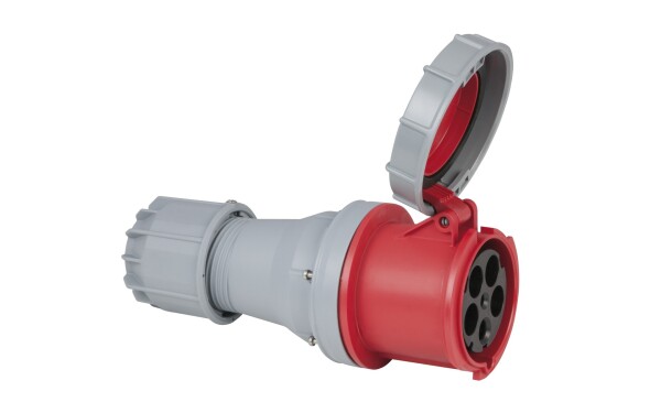 CEE 125A 400V 5p Plug Female Red IP67