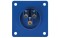 CEE 16A 240V 3p Socket Male Blue IP44