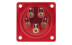 CEE 16A 400V 5p Socket Male Red IP44