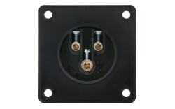 CEE 16A 240V 3p Socket Female Black IP44