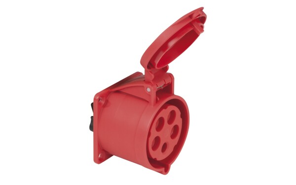 CEE 32A 400V 5p Socket Female Red IP44