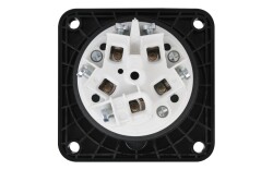 CEE 63A 400V 5p Socket Female Black IP67