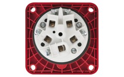 CEE 63A 400V 5p Socket Female Red IP67
