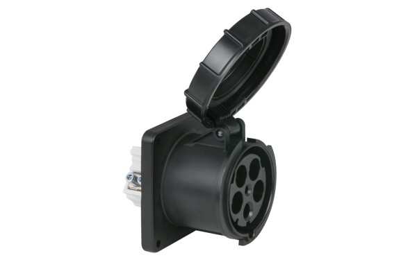 CEE 125A 400V 5p Socket Female Black IP67