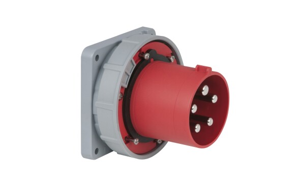 CEE 125A 400V 5p Socket Male Red IP67