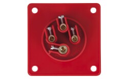 CEE 16A 400V 4p Socket Male Red IP44