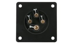 CEE 16A 400V 4p Socket Male Black IP44
