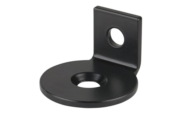 Angled bracket for 4-way connector Black (powder coated)