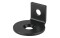 Angled bracket for 4-way connector Black (powder coated)