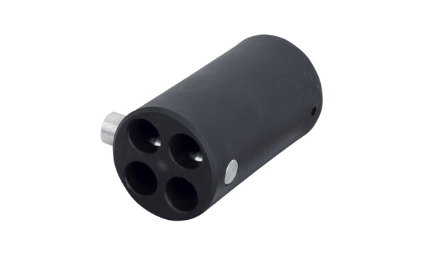 4-way connector replacement 45,7 (dia)mm Black
